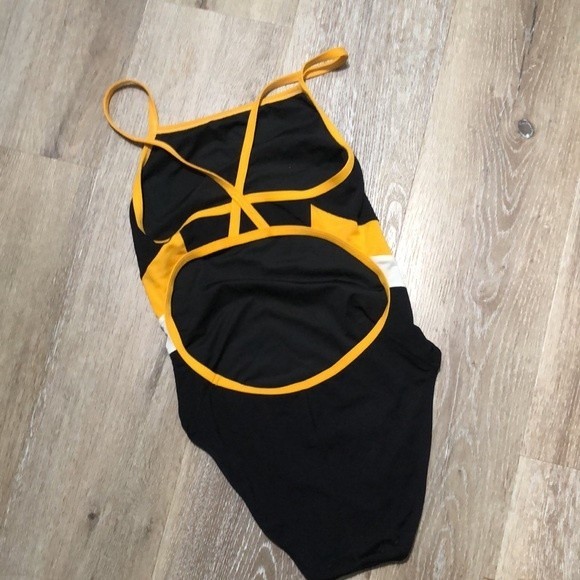 Sporti Poly Pro Splice Black One Piece Practice Swimsuit Women’s Size 32 Small - Picture 5 of 6